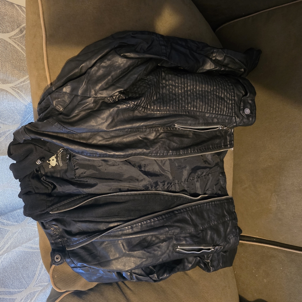 Lock & Love Black Leather Jacket